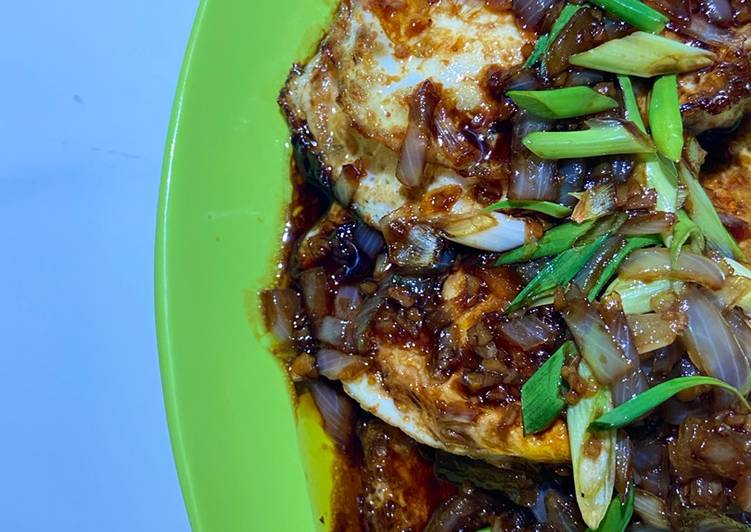 Resep Telur ceplok saus mentega, Bisa Manjain Lidah