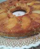 Torta de manzana invertida sin azúcar refinada y con gluten