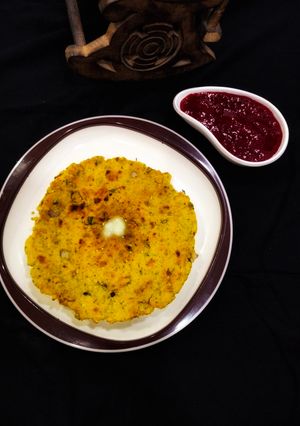 A picture of Missi roti.