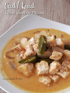Foto resep Cecek / Krecek Kuah Santan Pedas