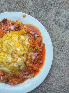 Foto resep Creamy omelette dengan salad sarden