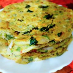 Moong & Chana dal cheela A picture of Moong & Chana dal cheela.