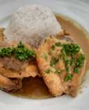 Pollo al curry y leche de coco #menosde15