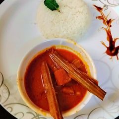 A picture of Drumstick curry.