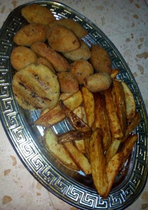 صورة لوصفة كبه مقليه و بطاطا ودجز