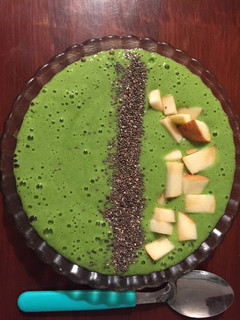 Una foto de Smoothie bowl Desayuno crudivegano