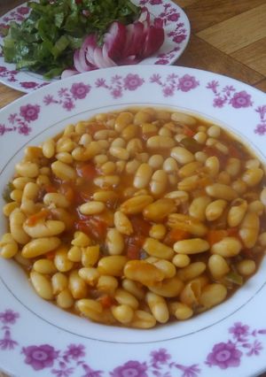 Una foto de Alubias viudas (porotos blancos)