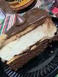 Brownie cheesecake moka