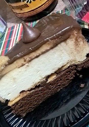 Una foto de Brownie cheesecake moka