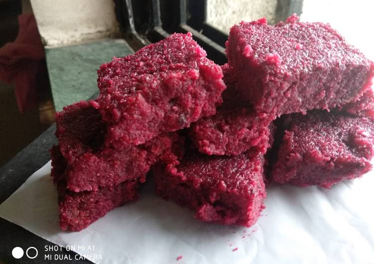 Beet Coconut Burfi