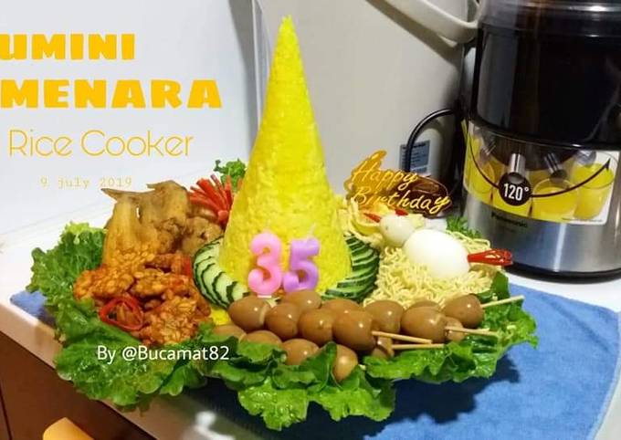 Anti Ribet, Membuat Tumini nasi kuning rice cooker Sederhana Dan Enak