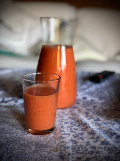 Una foto de Salmorejo de sandía en Thermomix