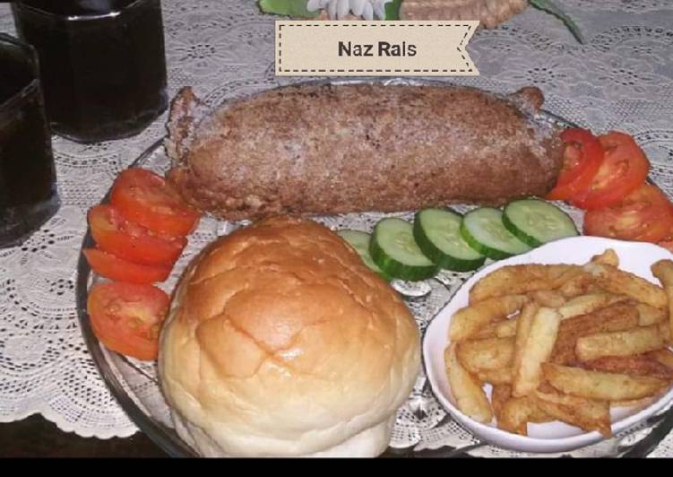 Recipe of Ultimate Beef steam kabab roll