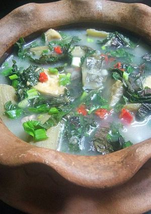 Hình của món BA BA NẤU CHUỐI ĐẬU (Cua Đinh).