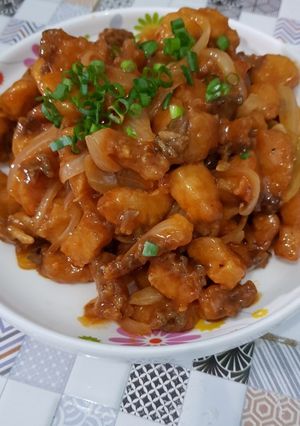 Foto resep Gurame asam manis pedas ala upie