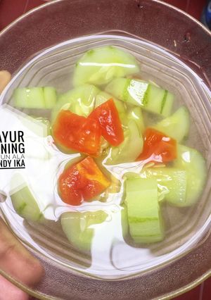 Foto resep Sayur bening timun