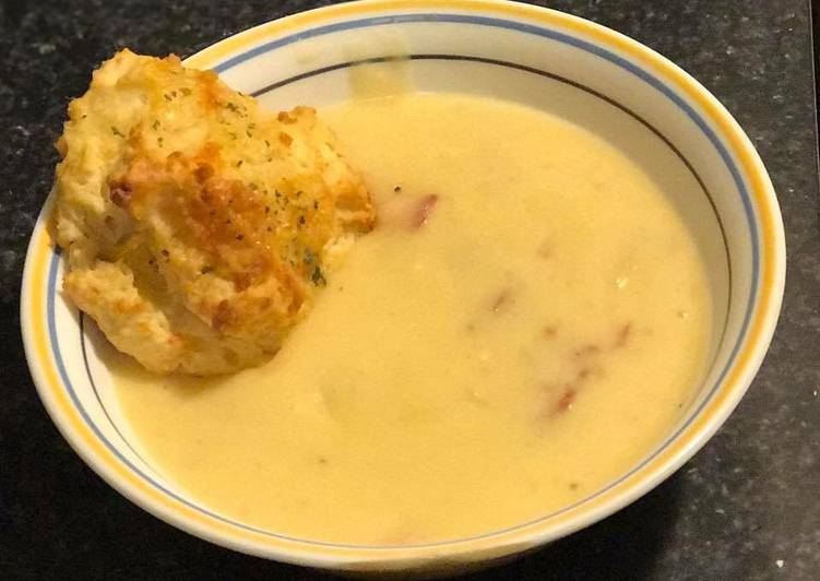 Fresh Baked Potato Soup in the Crockpot