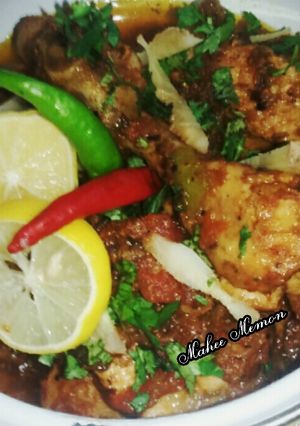 A picture of Chicken fry karhae.