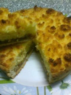 Una foto de Tarta de coco y dulce de leche (coqueta)