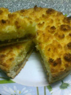 Una foto de Tarta de coco y dulce de leche (coqueta)