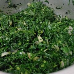 A picture of Fried kales.