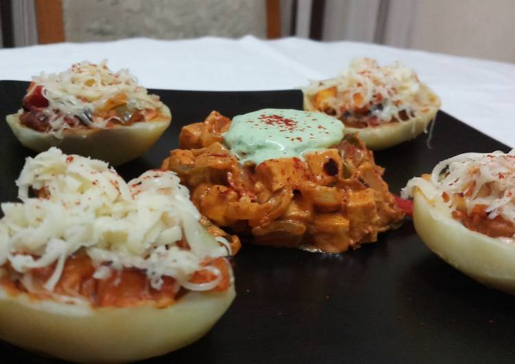 Recipe of Award-winning Paneer Tikka Stuffed Potatoes