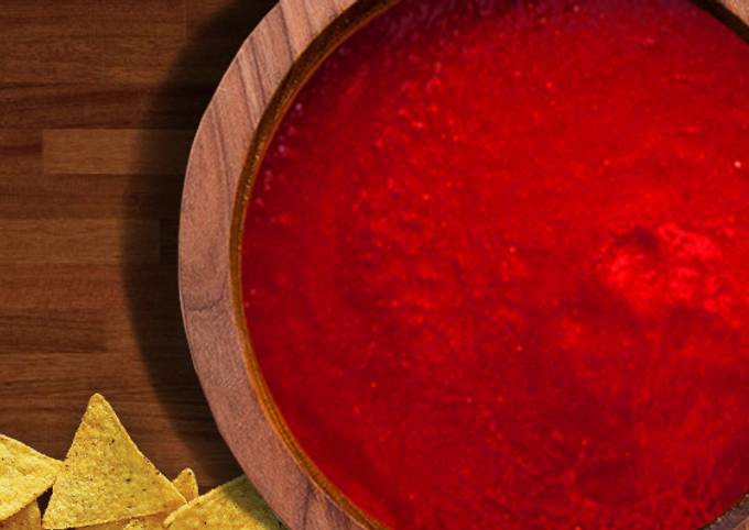 Salsa Roja para Chilaquiles con Chile Guajillo Receta de Comidas de un  Foráneo- Cookpad