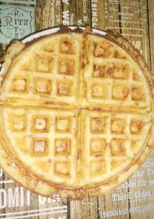 O poză a rețetei Waffle cu cașcaval.