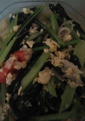 Foto resep Tumis sawi telur
