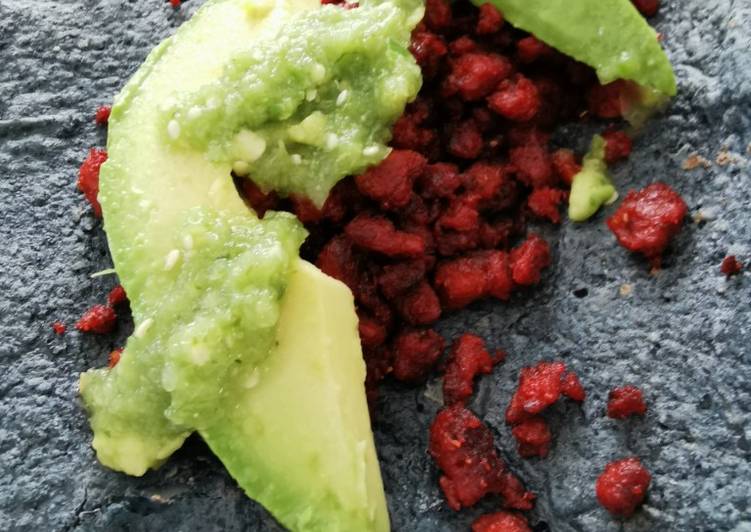 Tacos de chorizo de soya