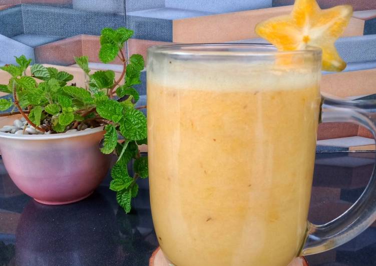 Cara menyiapkan Starfruit Smoothie  Anti Gagal