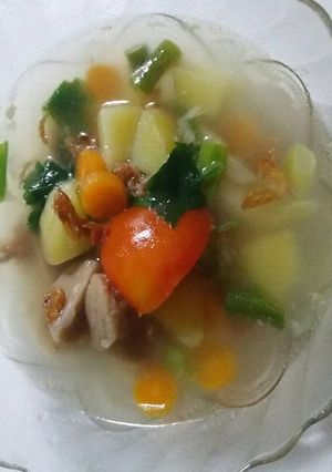 Foto resep Sayur sop bakso sapi