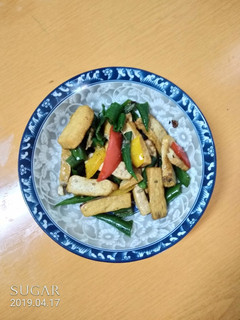青辣椒炒豆乾 的食譜成品照片