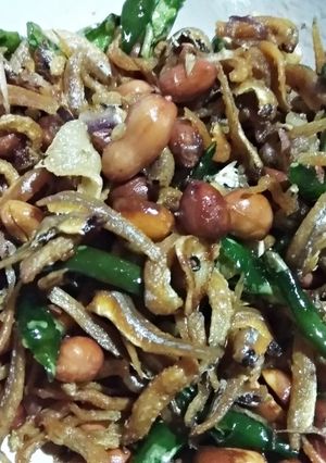 Foto resep Teri Kacang Cabai Hijau