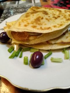 صورة لوصفة كريب بحشوة الفراخ البانيه 😋💓