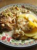 Papas gratinadas con salmon a la DOWNWIND