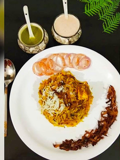 A picture of Paneer Dum Biryani.