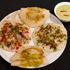 Different types of uttapam A picture of Different types of uttapam.