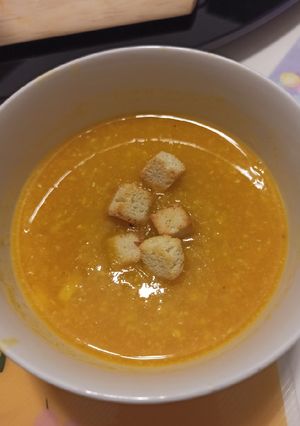 南瓜洋蔥粟米羹 的食譜成品照片