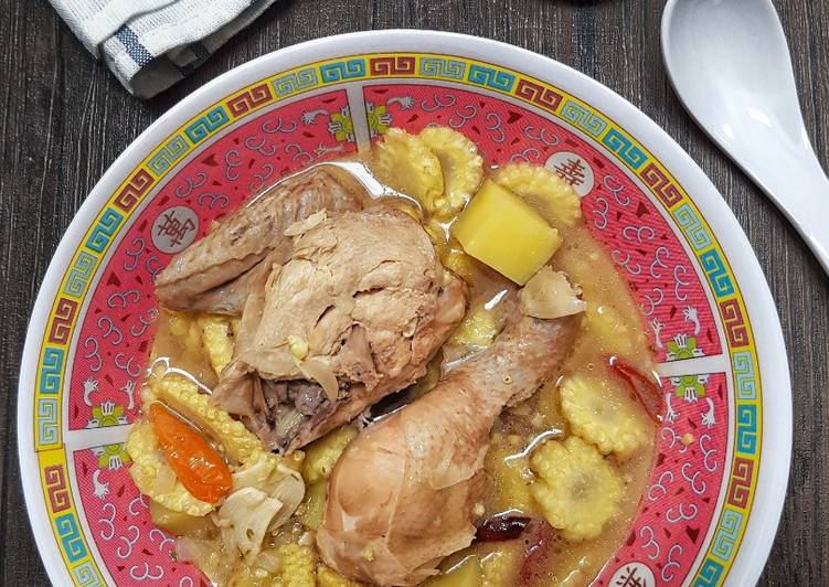Resepi Chinese Chicken soup yang Sederhan