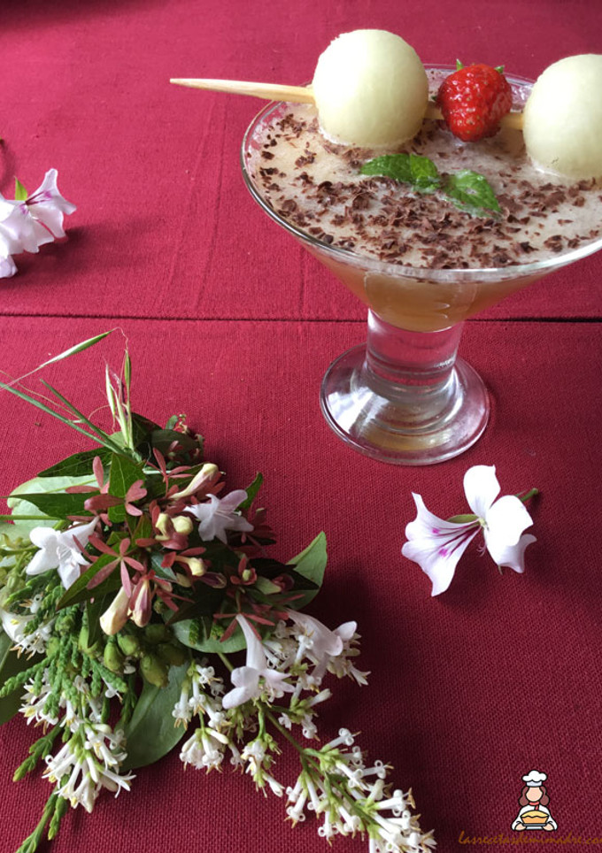 Una foto de Sopa dulce de melón