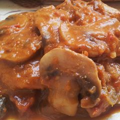 A picture of Simple Mushroom Masala.