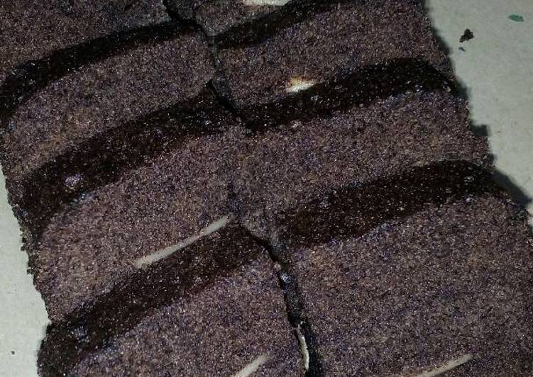 Recipe of Homemade Brownies ketan hitam chocolatos simpel