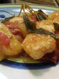 #Bocconcini di #pollo con #patate e #pomodorini ciliegino