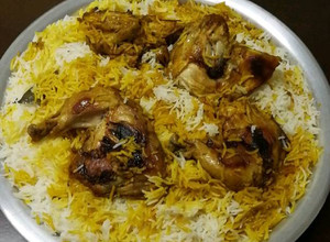صورة لوصفة مضغوط الدجاج والأرز بقدر الضغط