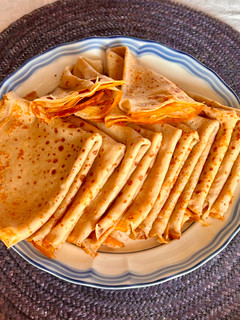 Una foto de Crêpes saladas para rellenar