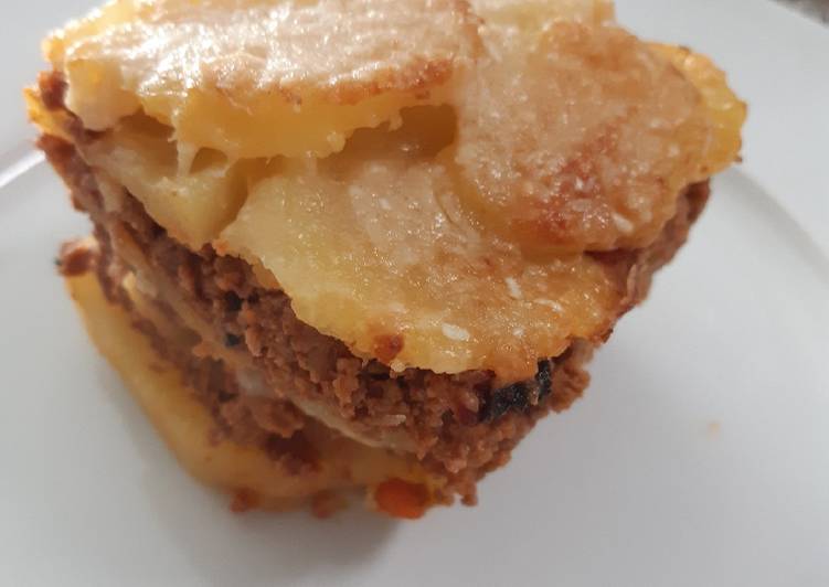 Pastel de papas con boloñesa