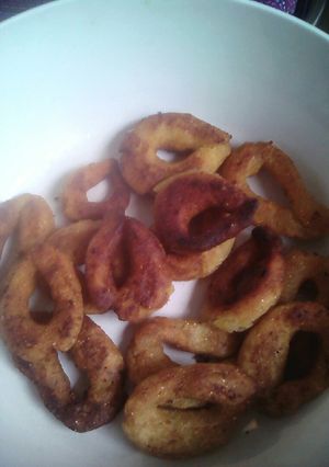 Una foto de Mandocas o Palitos de Plátano