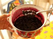 Una foto de mermelada blueberry