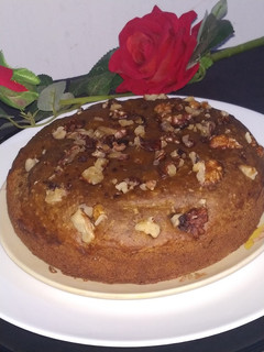 A picture of Coconut walnut Cake.